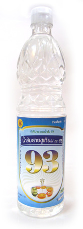ª  93 : Ǵྷ700cc. "93" brand Artificial Vinegar : PET bottle700cc. 